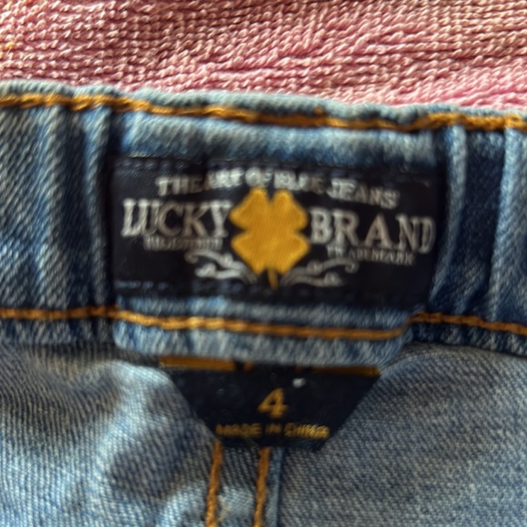 Kids size 4 π Lucky Brand jean shorts. Gently used. Very cute and soft. - Picture 8 of 8